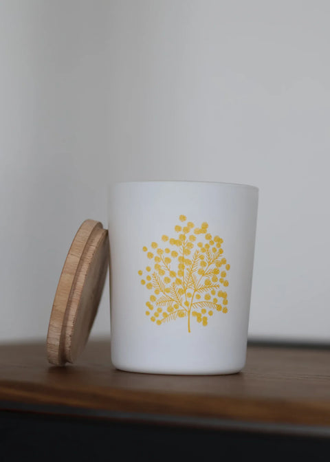 Bougie Sous Le Mimosa